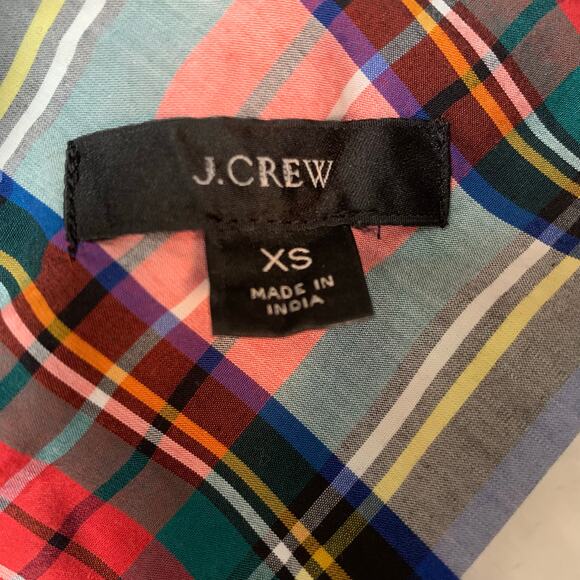 J. Crew Ruffleneck Classic-fit Boy Shirt in Snowy Stewart Tartan Size XS - Picture 8 of 8